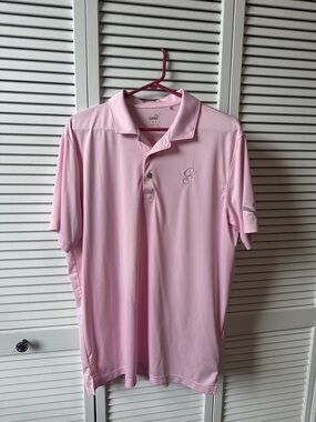 Puma Men’s Light Pink Short-Sleeve Polo from Château Elan